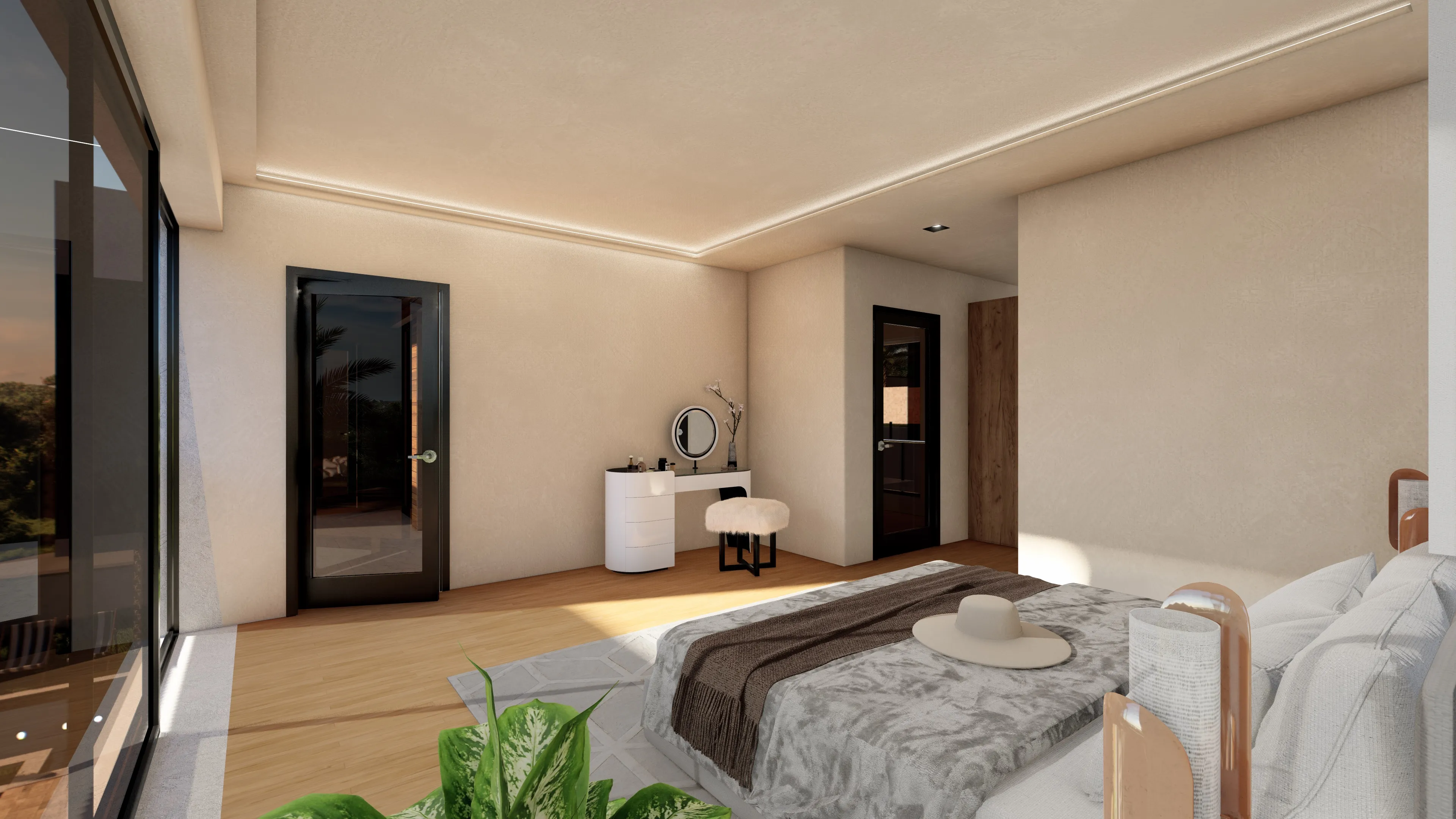 Villa A Master Suite View 2